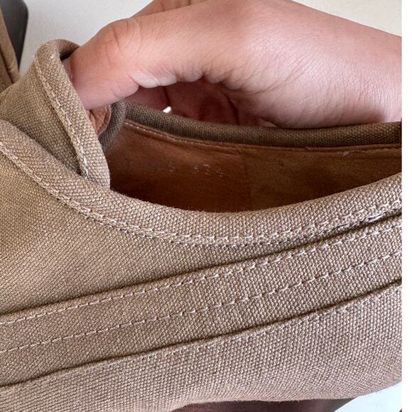 Dries Van Noten Beige Canvas Ankle Booties Size 37.5 / Size 7 (US) - Picture 6 of 6